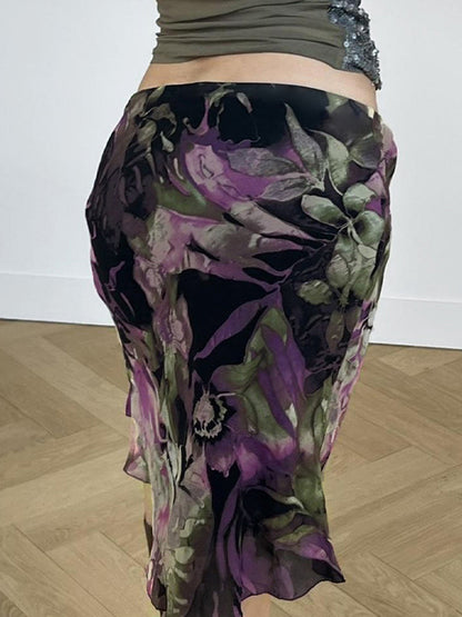 Ombre Tulle Mini Skirt