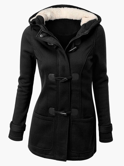 Winter Jackets For Women Hoodie Gray Coat Outerwear