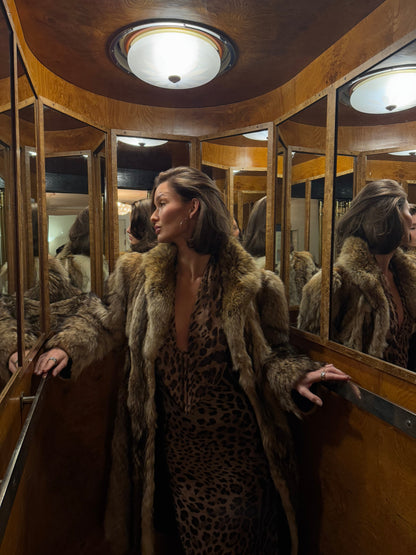 Columbine Maxi Dress - Leopard