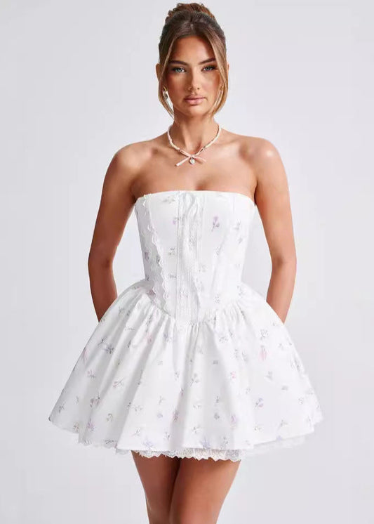 Isla - Strapless Corset Mini Dress