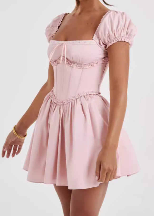 Amélie - Off-Shoulder Corset Mini Dress