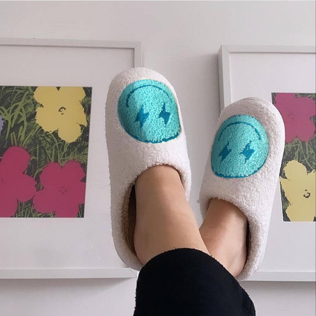 Flash Happy Face Slippers - Buy 1 Get 1 Free