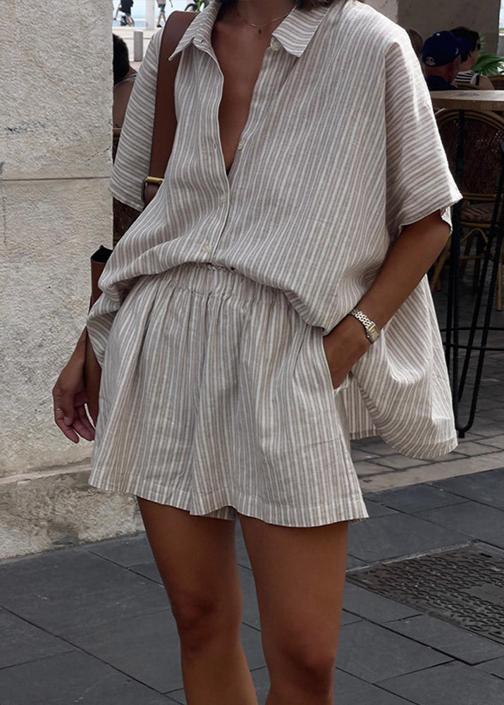 Striped Linen Two-Piece Set – Relaxed Summer Staple