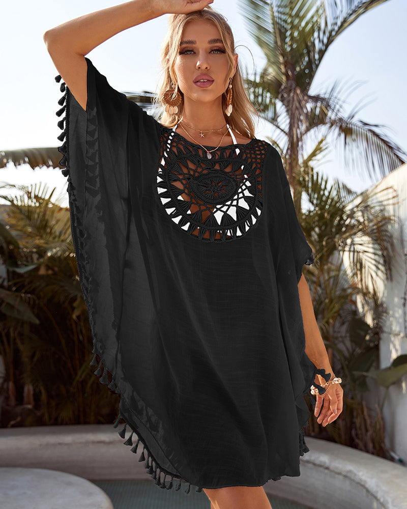 Tenue de plage tressée ethnique