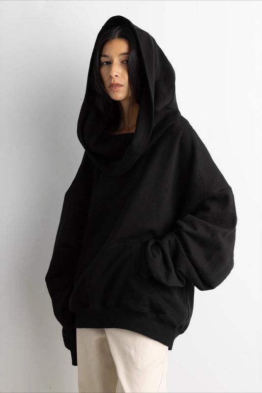 Off Shoulder Spring Print Hoodie