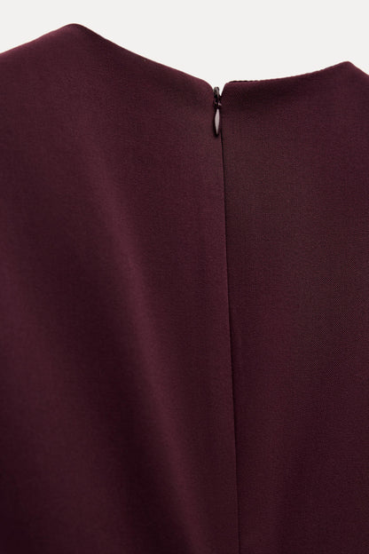 Belen V-neck Belted Mini Dress