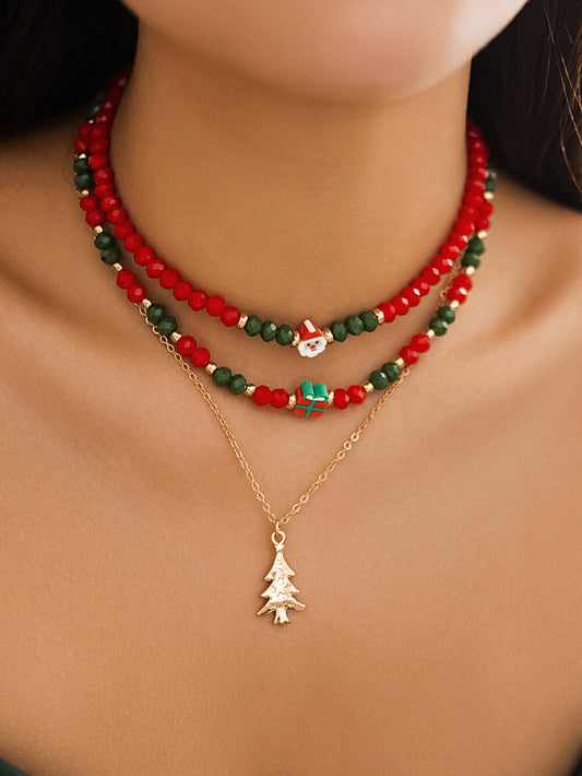 Festive Joy - 3-Piece Holiday Necklace Set