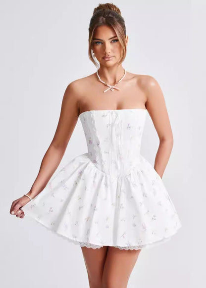 Isla - Strapless Corset Mini Dress