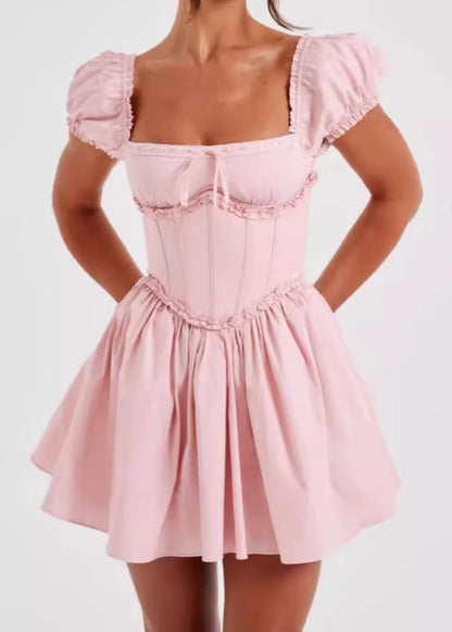 Amélie - Off-Shoulder Corset Mini Dress