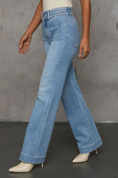 High Waist Slimming Wide Leg Jean