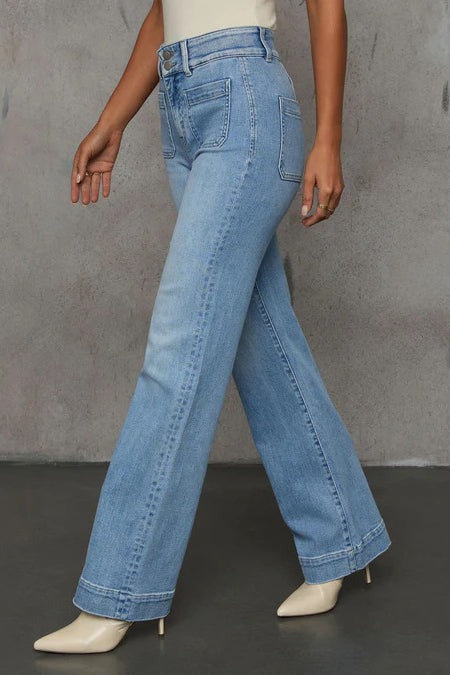 High Waist Slimming Wide Leg Jean