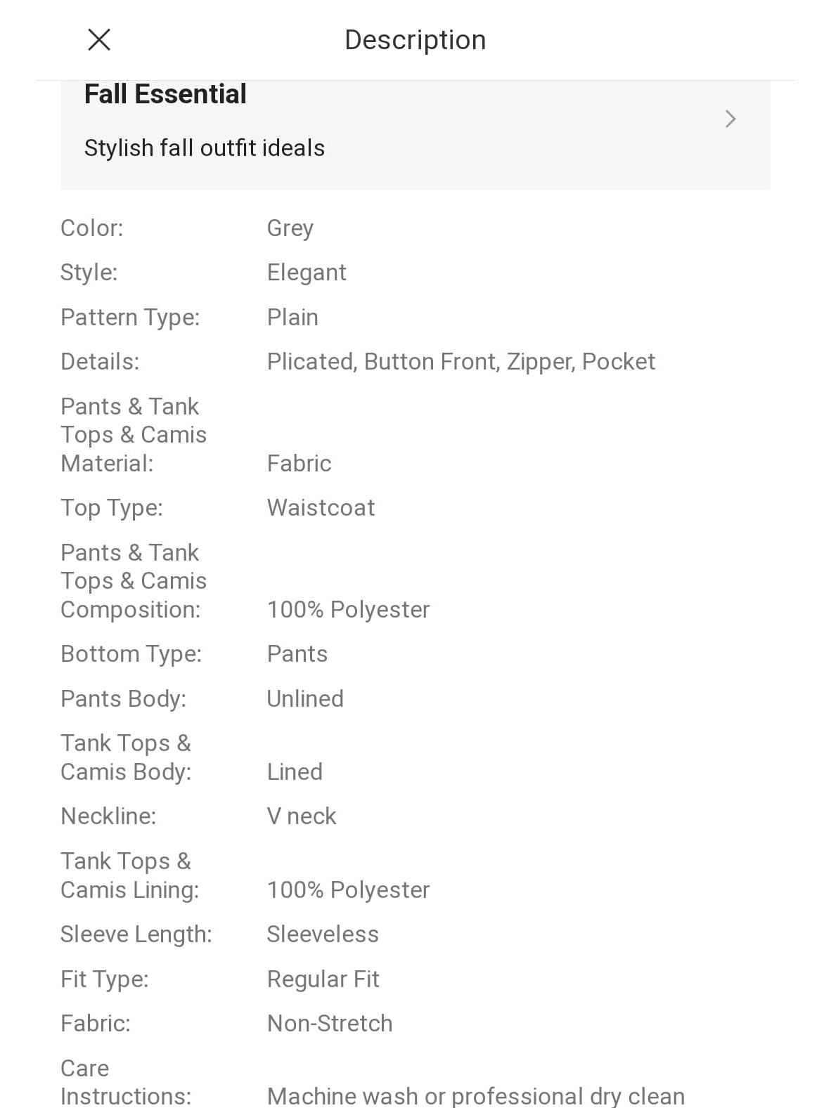 Waist Coat Vest & Pants Coord Set