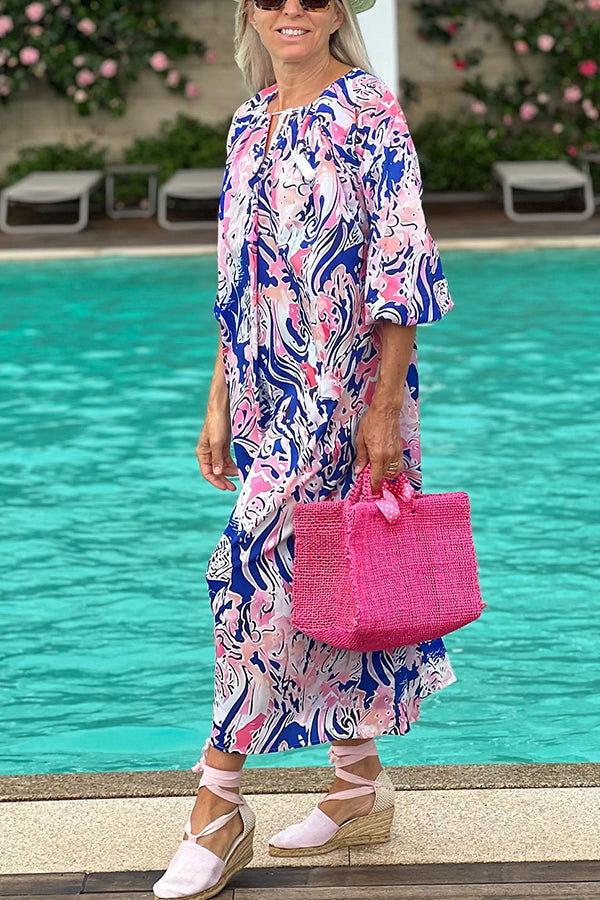 Bud sleeve loose dress