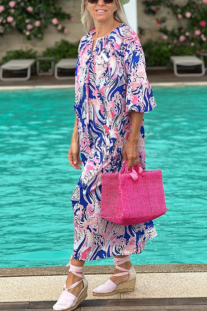 Bud sleeve loose dress