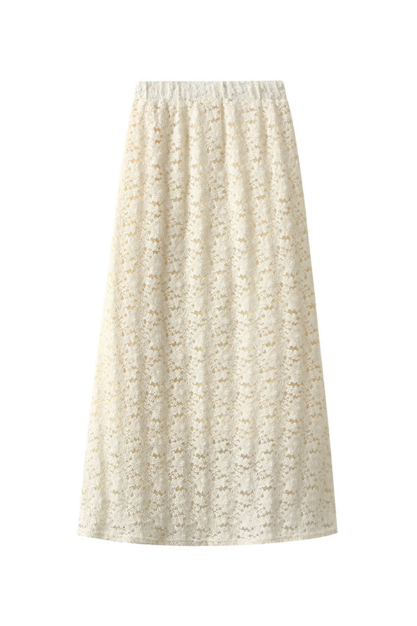 Lace skirt (thick velvet lining)