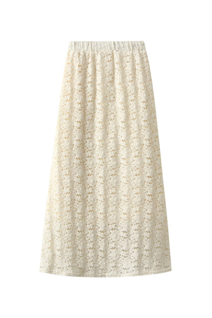 Lace skirt (thick velvet lining)