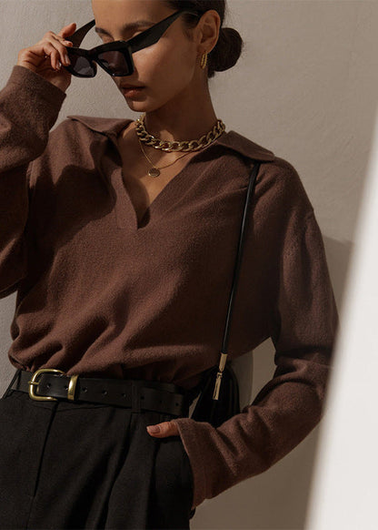 Adele - Soft Knit Polo Sweater