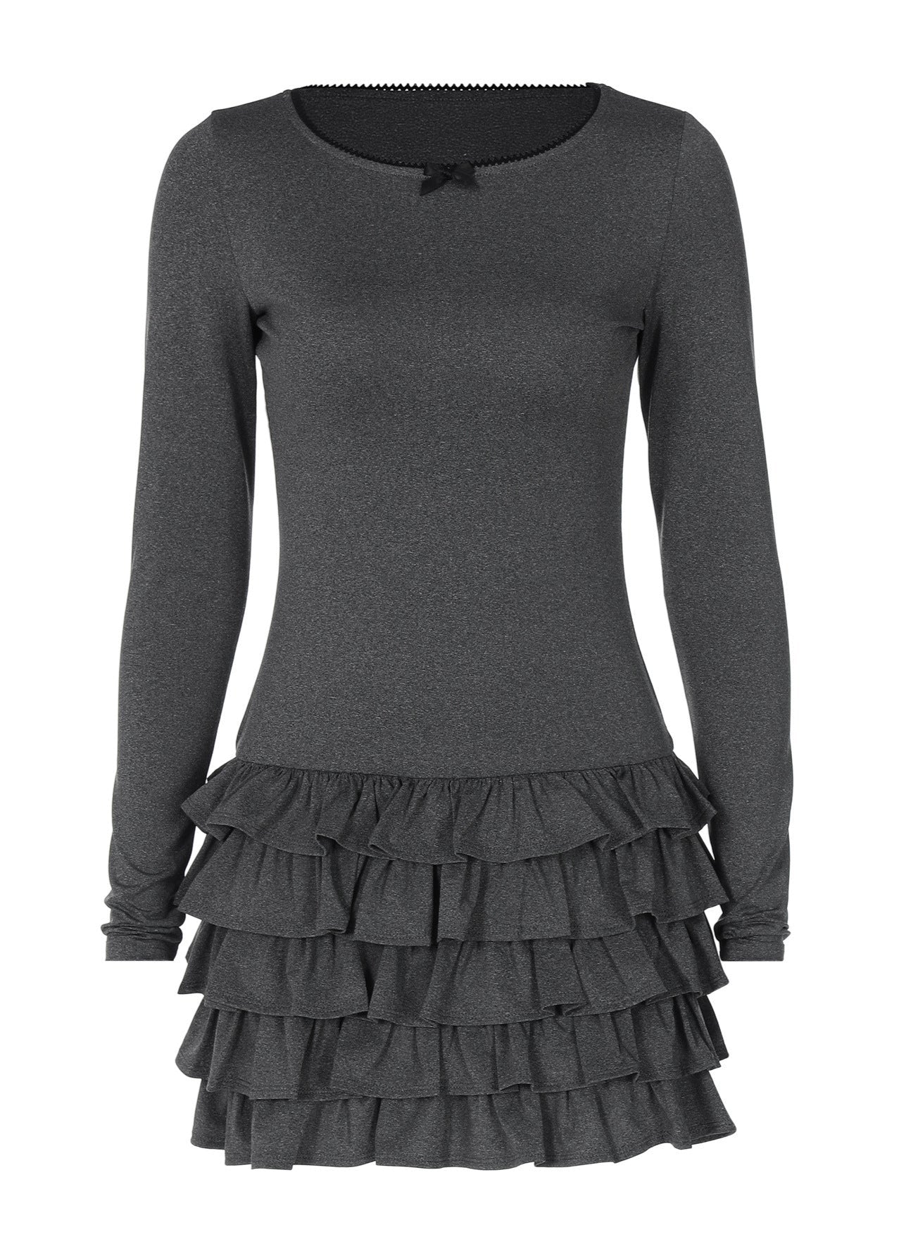 Celeste - Long Sleeve Ruffle Mini Dress