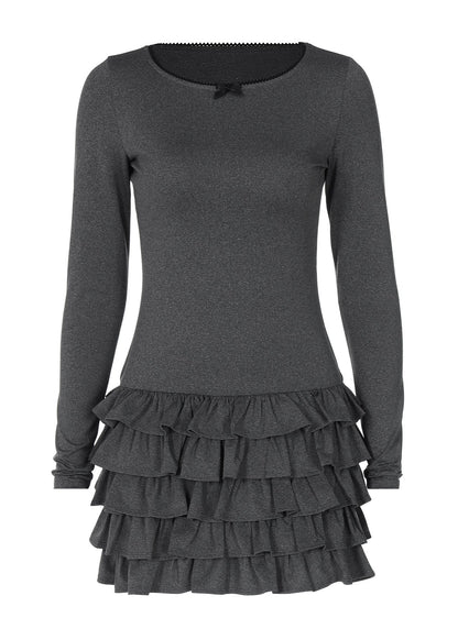 Celeste - Long Sleeve Ruffle Mini Dress