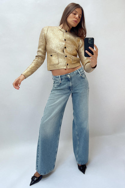 Brook Gold Knit Cardigan