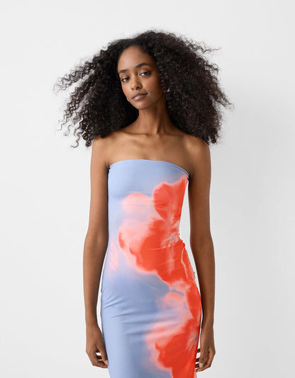 Elodie - Bandeau Flower Dress