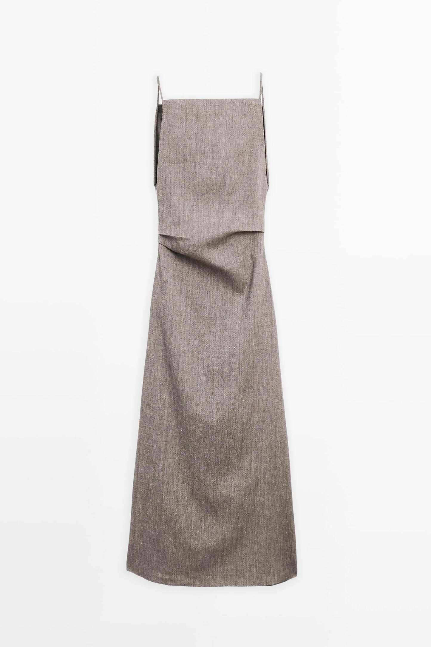 Linen-Blend Flowing Maxi Dress
