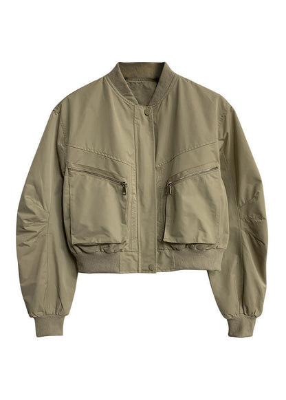 Utility Bomber Jacket – Relaxed Fit with Zipper Pocket Detail