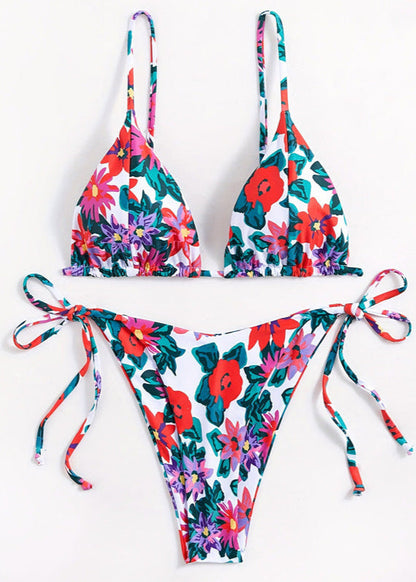 Tropical Blossom - One-Piece Swimsuit with Vibrant Floral Print