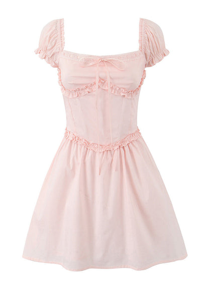 Amélie - Off-Shoulder Corset Mini Dress