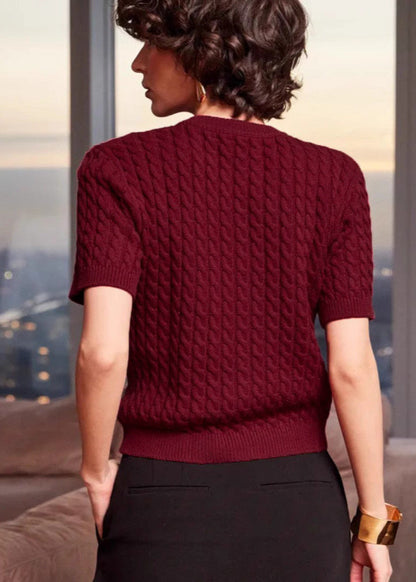 Amira - Cable Knit Button Cardigan