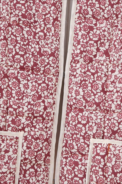 Loose Printed Quilted Padded Coat