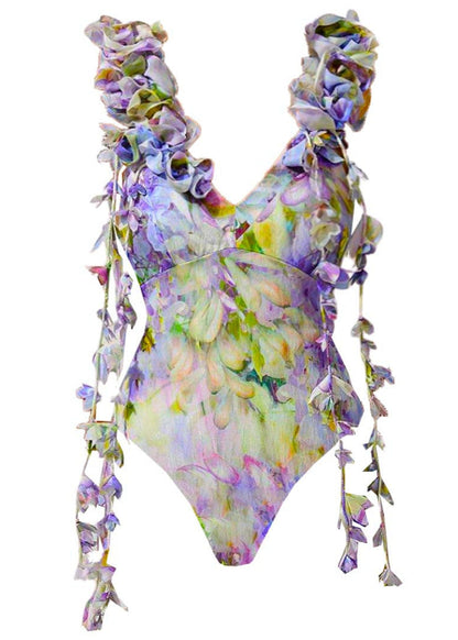 Garden Reverie - Ruffle Strap Floral Set