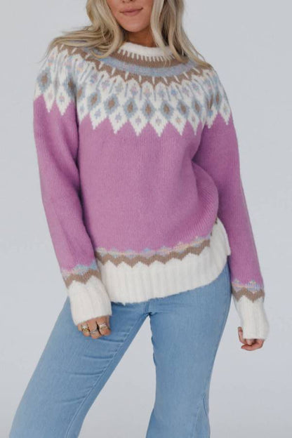 Christmas Thickened Round Neck Long Sleeve Knitted Sweater