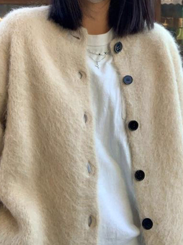 Cozy Loose Breasted Knit Cardigan