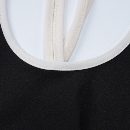Cross front halter hollow out backless cut out midi dress