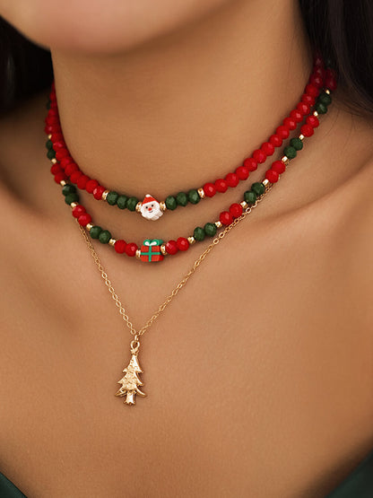 Festive Joy - 3-Piece Holiday Necklace Set