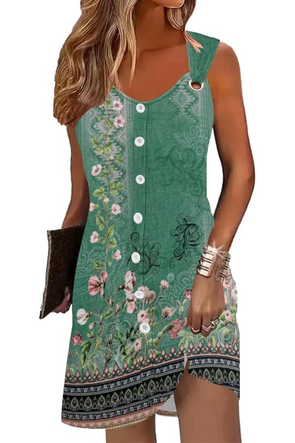 Women's Summer Vacation Sleeveless Dress
