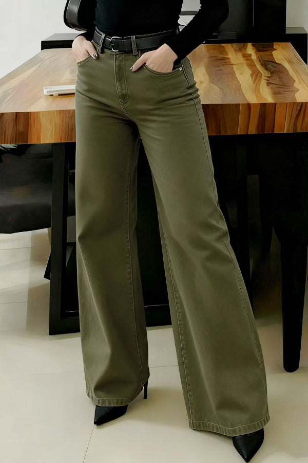 Stylish High-waisted Pockets Casual Women's Jeans