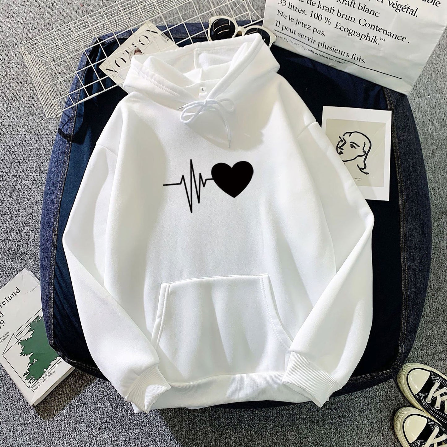Pulse Love - Graphic Heart Hoodie