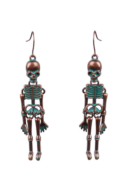 Halloween Dark Style Skull Earrings