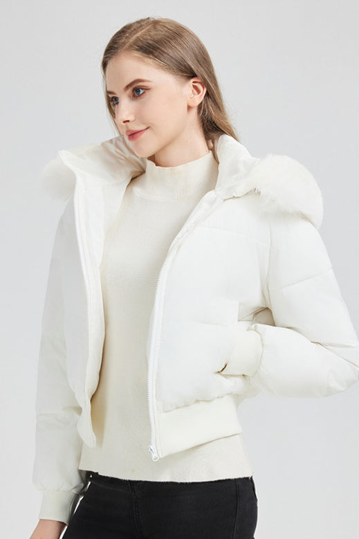 Short Waist Slim Puffer Coat