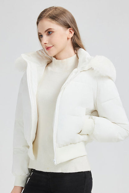Short Waist Slim Puffer Coat