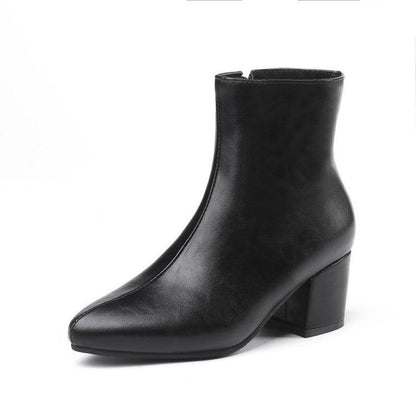 High Heel Pointed Toe Low Women Martin Boots