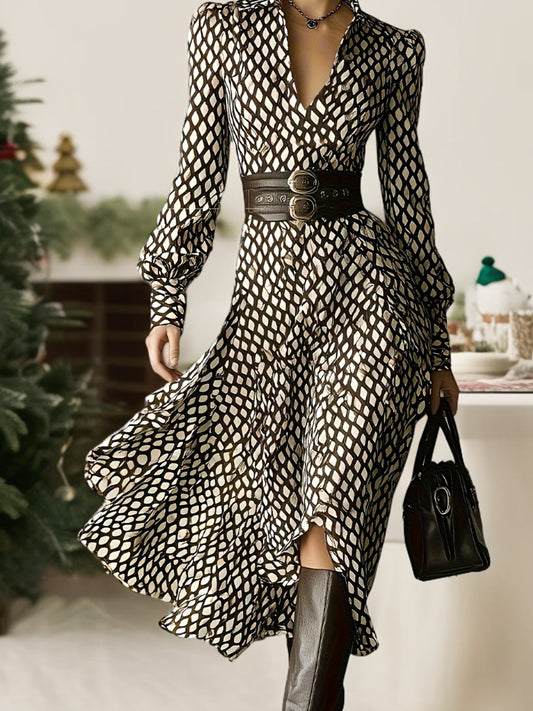 Izarah | Rhombus Print Dress