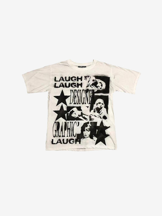 Street Print Oversized Short Sleeve Tee