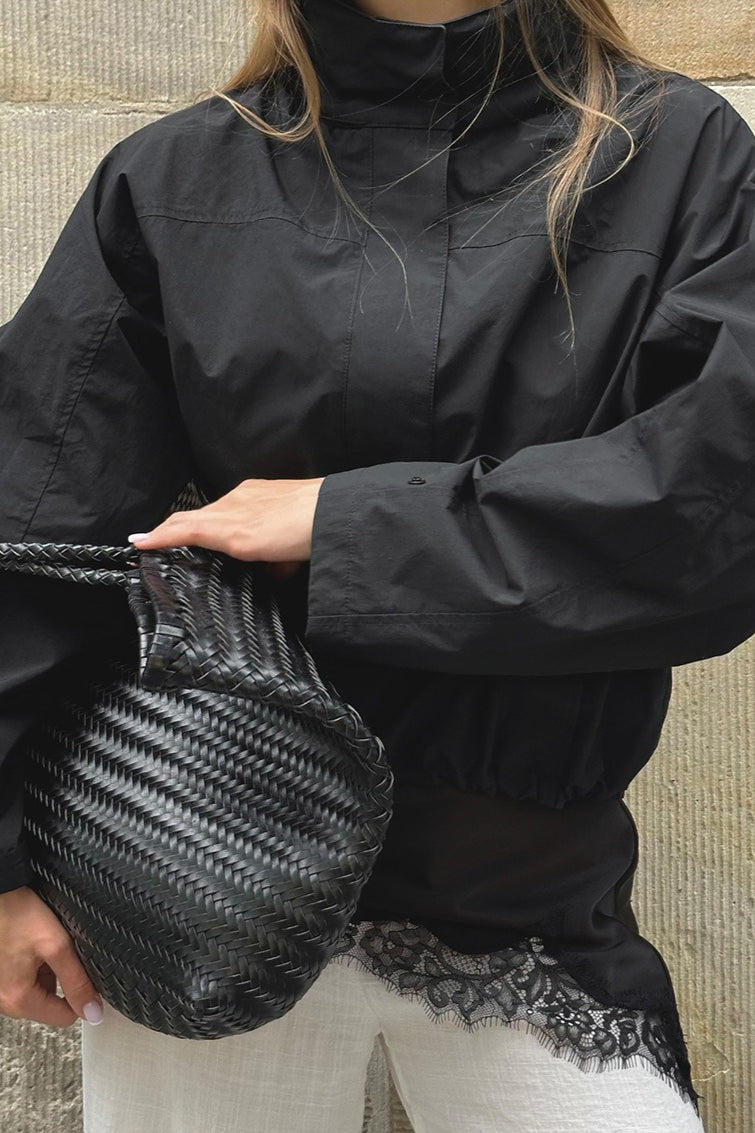 Stand Collar Windbreaker Jacket