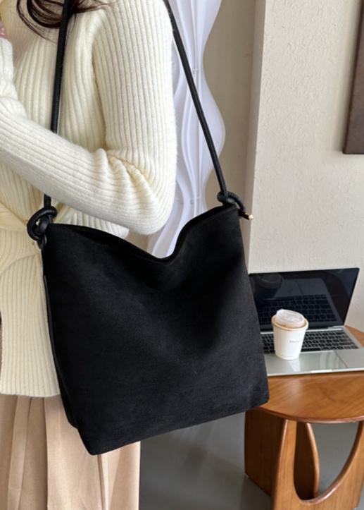 Frosted-Suede-Shoulder-Tote