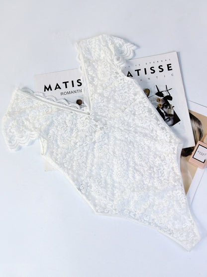 Bodysuit White Lace Tops For Women