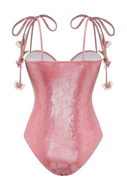 Salome Butterfly Applique Two-pieces Swim Set