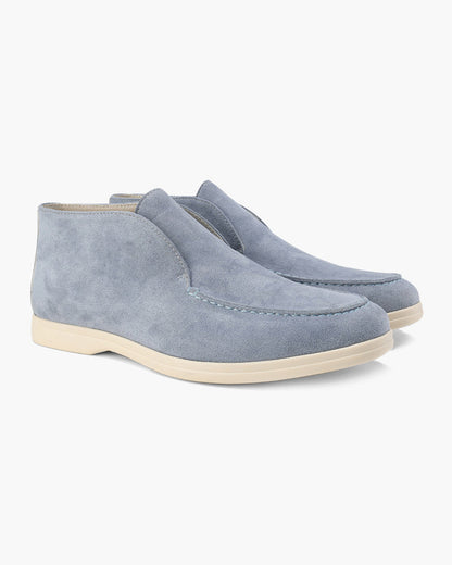Old Money Style High Suede Loafers